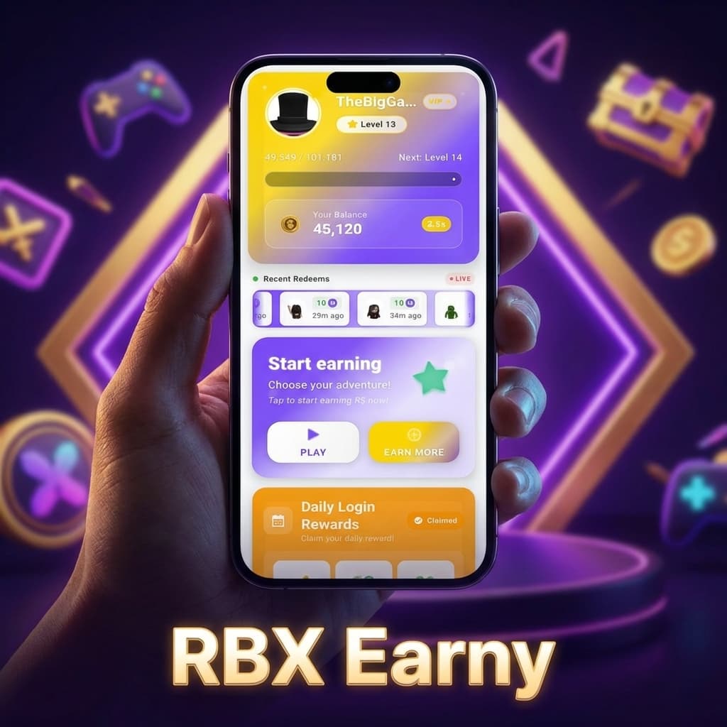 RBX Earny reward world illustration